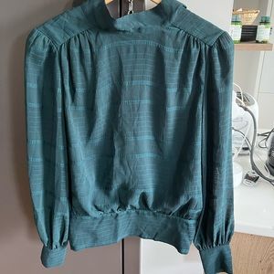 Sezane Green blouse size 4 perfect condition
